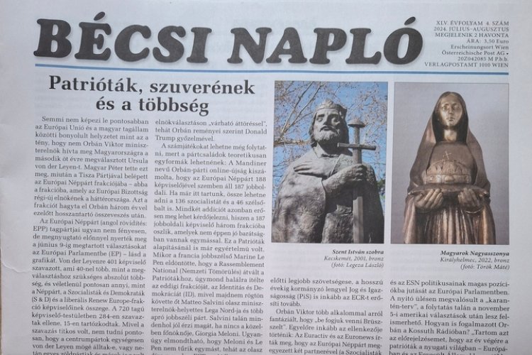 Megjelent a Bécsi Napló legújabb száma